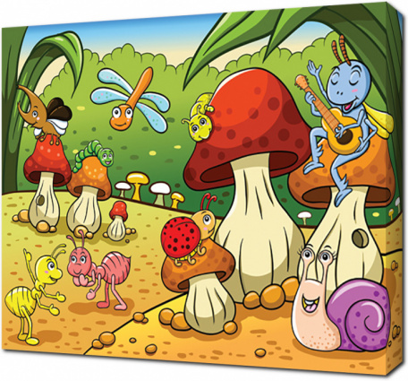 Насекомые и их домики-грибы