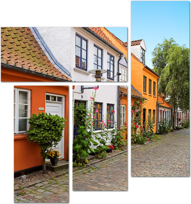 Старая улочка Дании