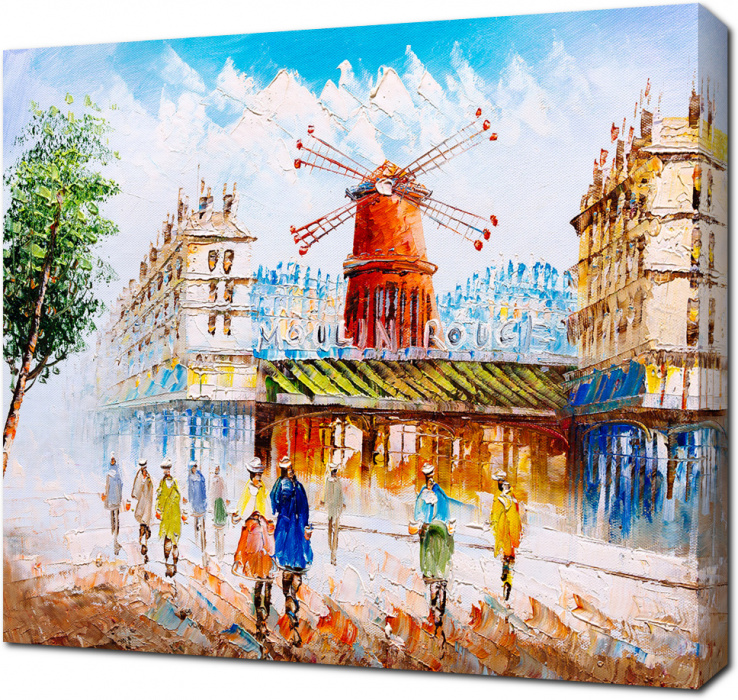 Улицы Парижа. Современная живопись маслом
