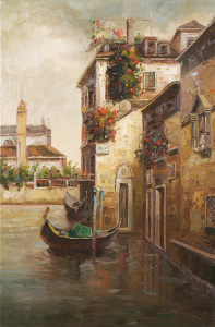 Лодки вечерней Венеции