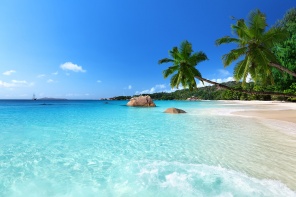 Пляж на острове Праслин. Сейшельские острова