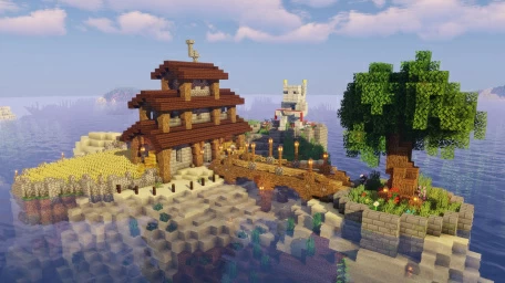 Дом на острове - Майнкрафт