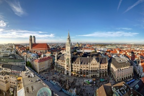 Панорамное изображение Мюнхена. Германия