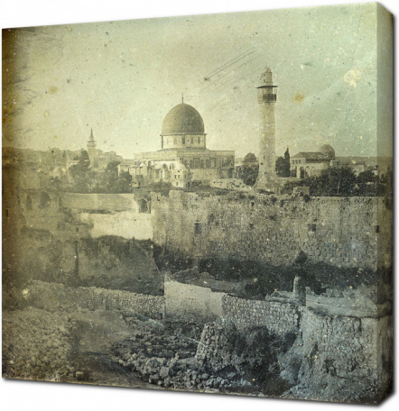 Старый снимок Иерусалима. 1844 год. Израиль