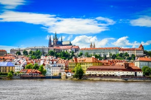 Вид на Прагу с Влтавы, Чехия