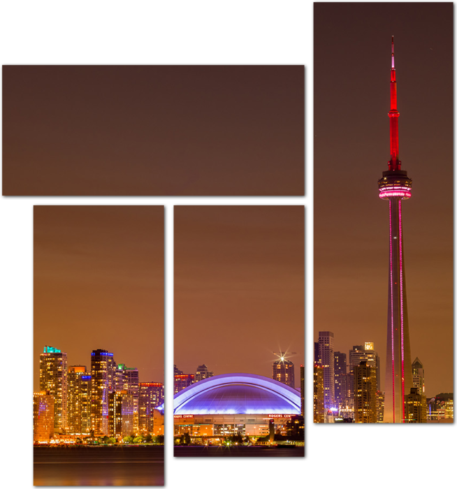 Ночной Торонто. Канада