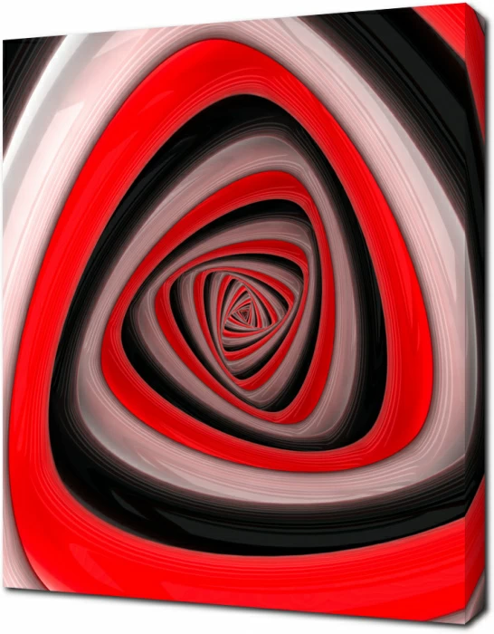 Трехцветная 3D спираль