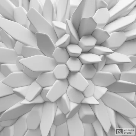 Белые 3D кристаллы