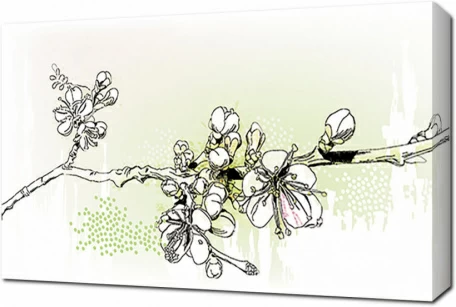 Распускающаяся ветка дерева