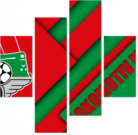 Геометричный флаг Локомотива