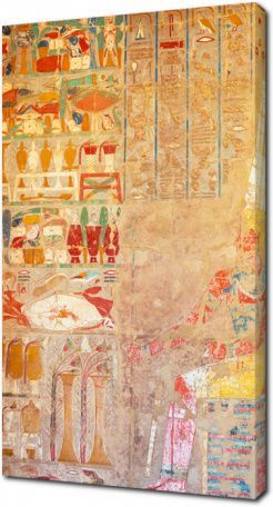 Рельеф на стене королевы храма Хатшепсут в Египте