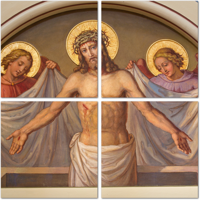 Фреска воскресшего Христа