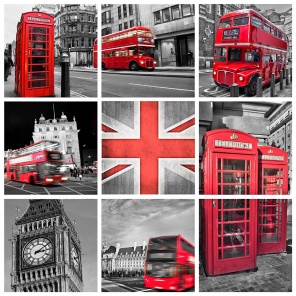 Коллаж символов Лондона