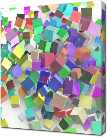 Разноцветная мозаика 3D