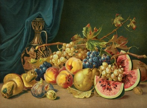 Иллюстрация с фруктами