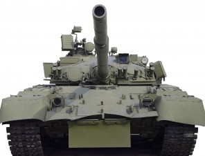 Советский танк на белом фоне