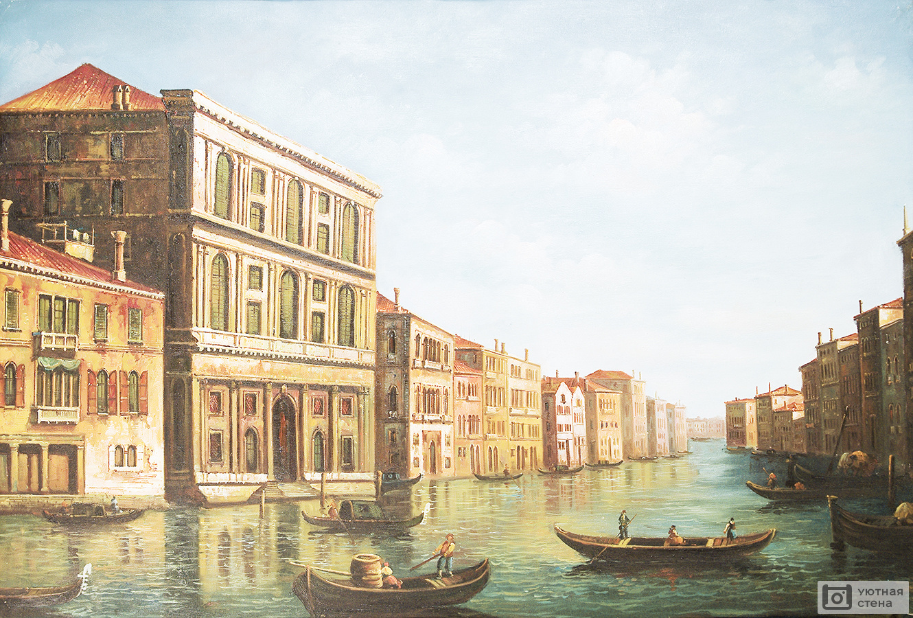Канал в Венеции под палящим солнцем
