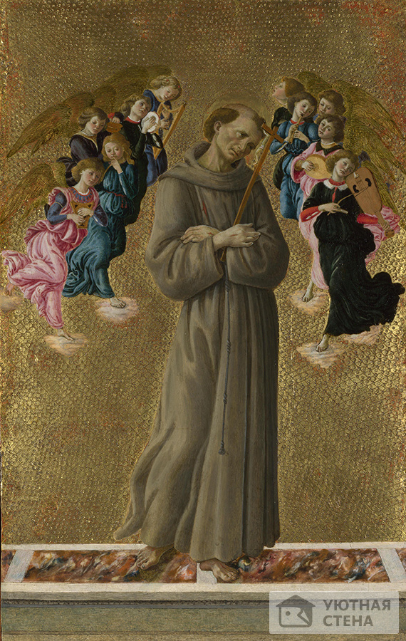 Сандро Боттичелли - Святой Франциск и ангелы