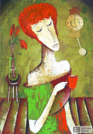 Женщина с чашкой кофе