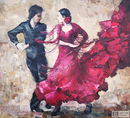 Пара танцующая танго