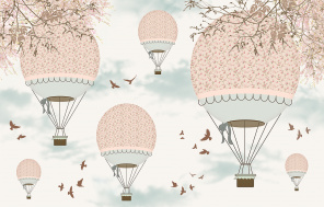 Воздушные шары и голуби