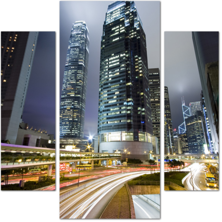 Автомагистраль ночного Гонконга