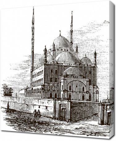 Старая мечеть в графике