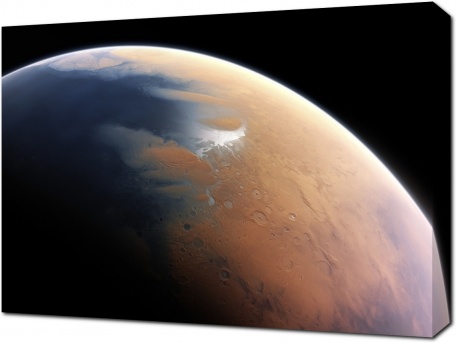 Вид на поверхность Марса