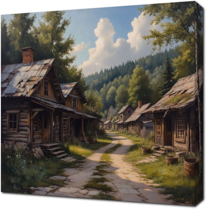 Тишина заброшенной деревни