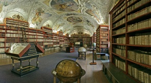 Библиотека в стиле барокко в Праге