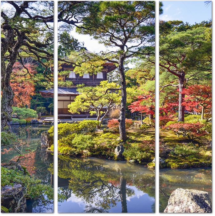 Японский сад осенью