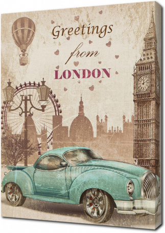 Винтажная открытка из Лондона
