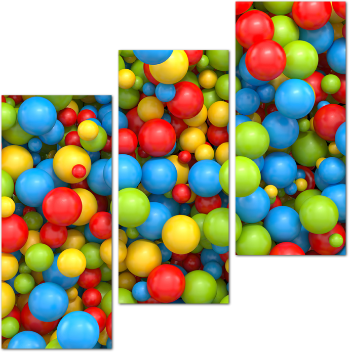 Фон из разноцветных 3D шаров