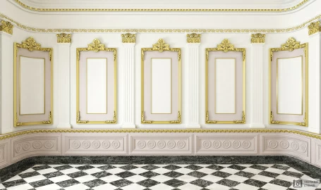 3D Классический интерьер