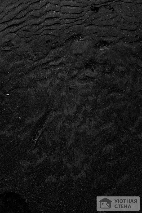 Фотообои Рельефный черный песок - Арт. 030302 | Купить в  интернет-магазине Уютная стена
