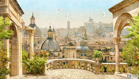 Терраса с видом на Рим