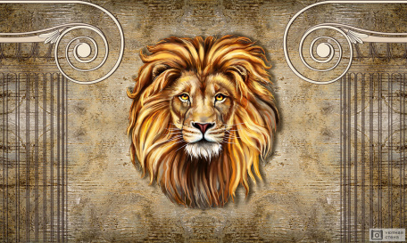 3D Голова льва