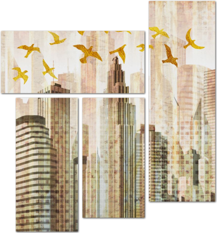 Птицы над небоскребами