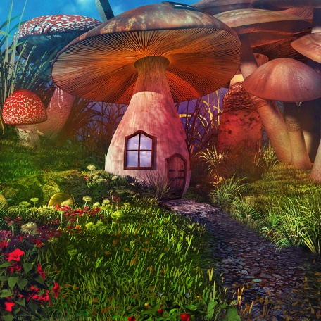 Волшебный домик гриб