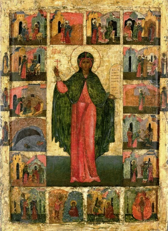 Св. Анастасия Узорешительница с житием, ок.1580 г.