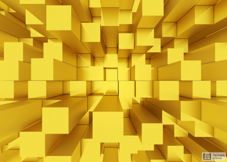 Желтые кубы 3D