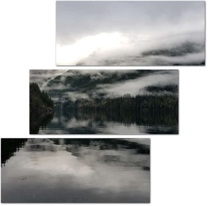 Вид на озеро и горы