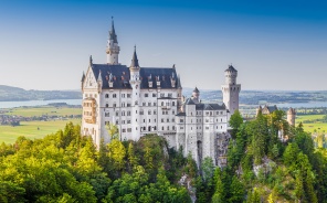 Замок Нойшванштайн, Романский Дворец Возрождения, Бавария, Германия