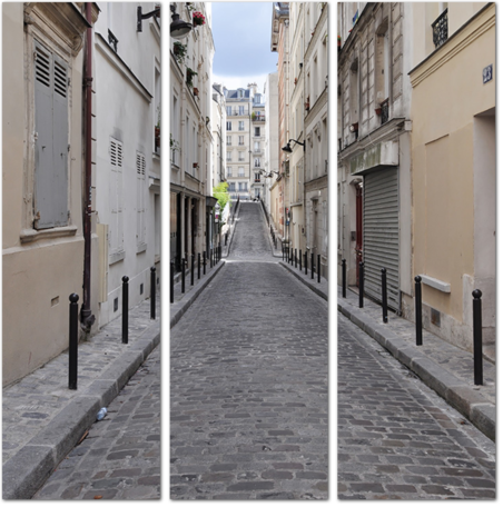 Старая узкая улица Парижа