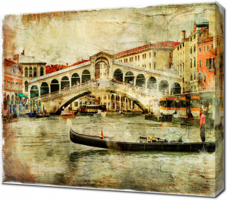 Мост Риальто в стиле арт, Венеция