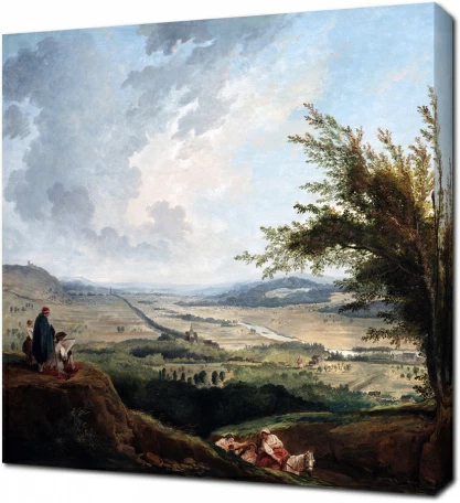 Юбер Робер — Пейзаж вблизи Парижа