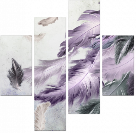 Фиолетовые перья