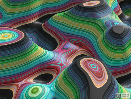 Разноцветная абстракция 3D