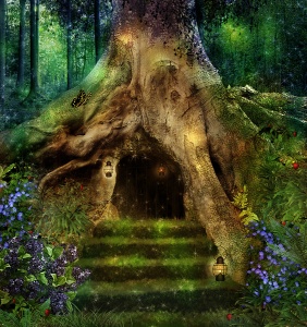 Магическая дверь в дереве