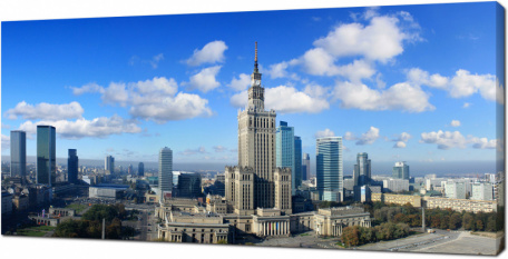 Панорама Варшавы. Польша